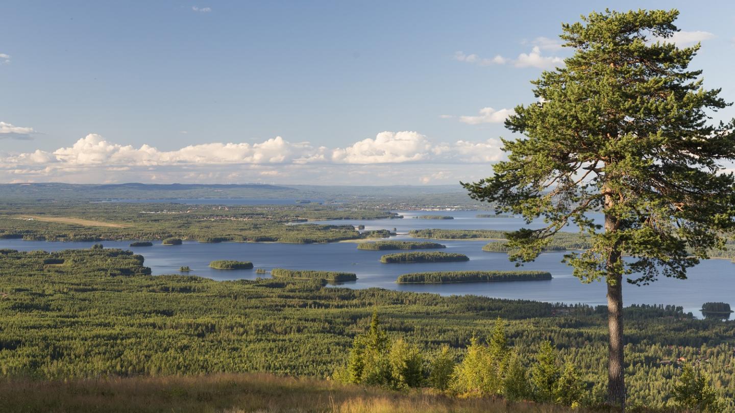 View of the lake Siljan.